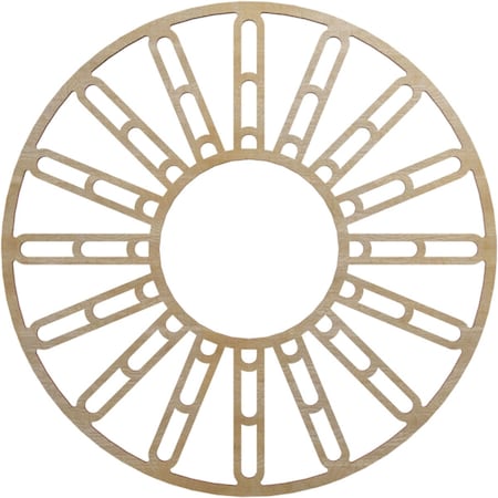 Ekena Millwork Hale Wood Fretwork Pierced Ceiling Medallion, Hickory, 20"OD x 7 1/4"ID x 1/4"T CMWP20X20X0250HHHI